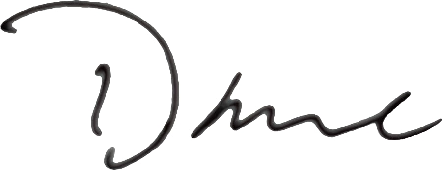 David in cursive style