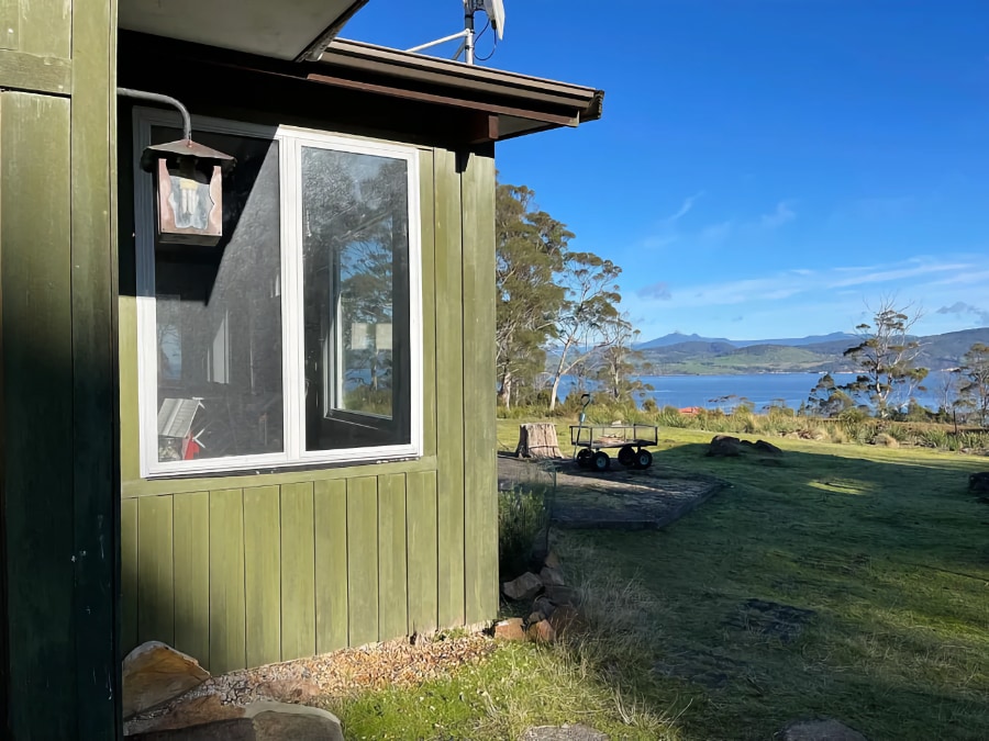 corner of house with water view